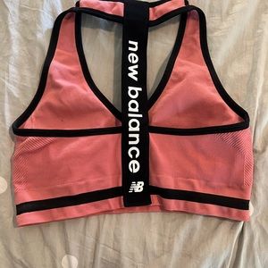 New Pink New Balance Sports Bra